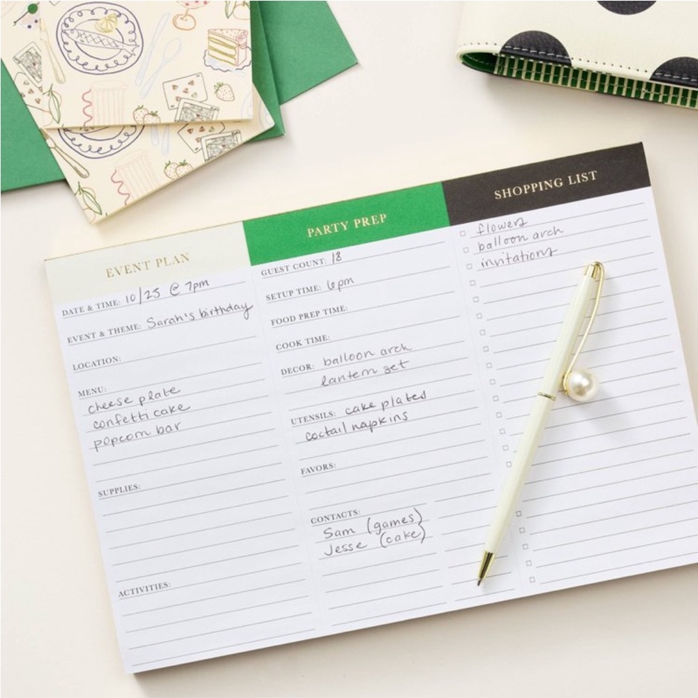 Party Planning Notepad - kate spade new york x Target